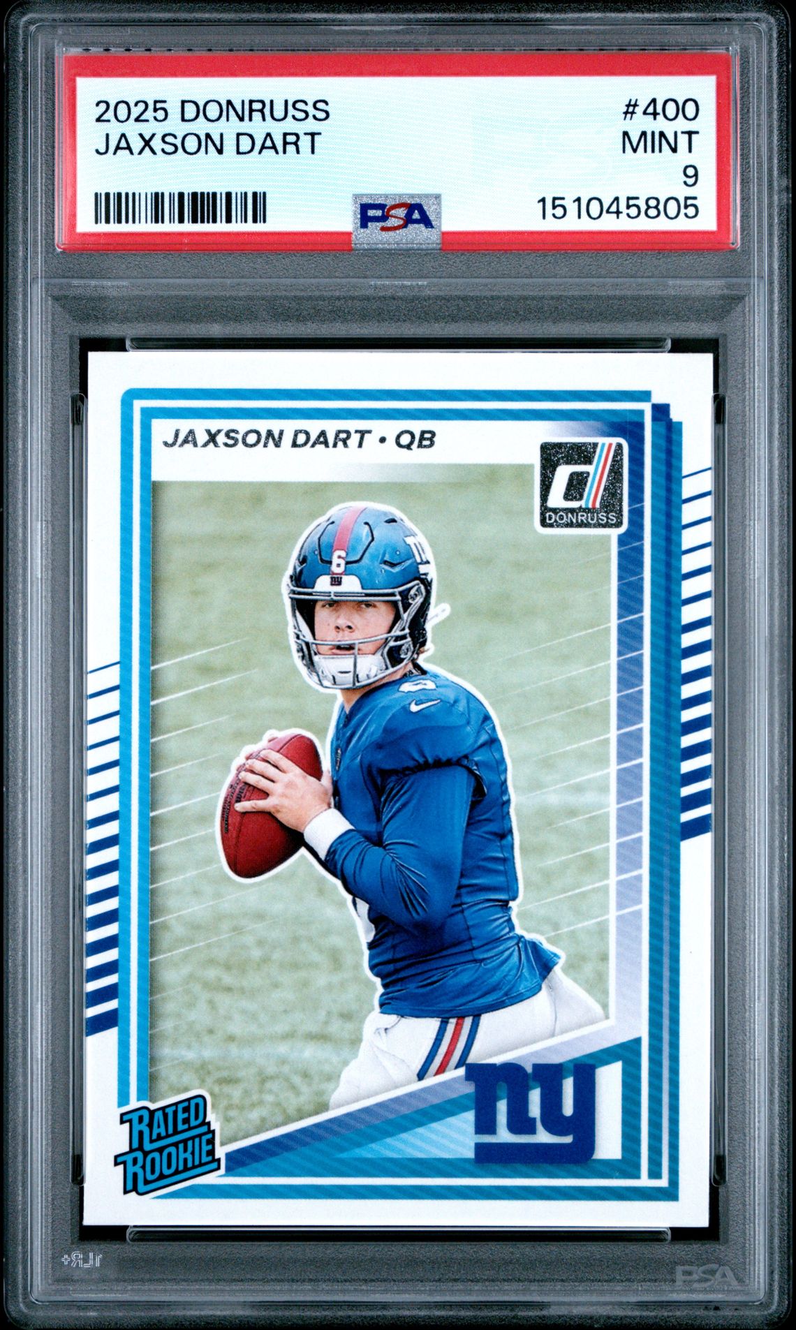 2025 Panini Donruss Jaxson Dart #400 Mint 9 front