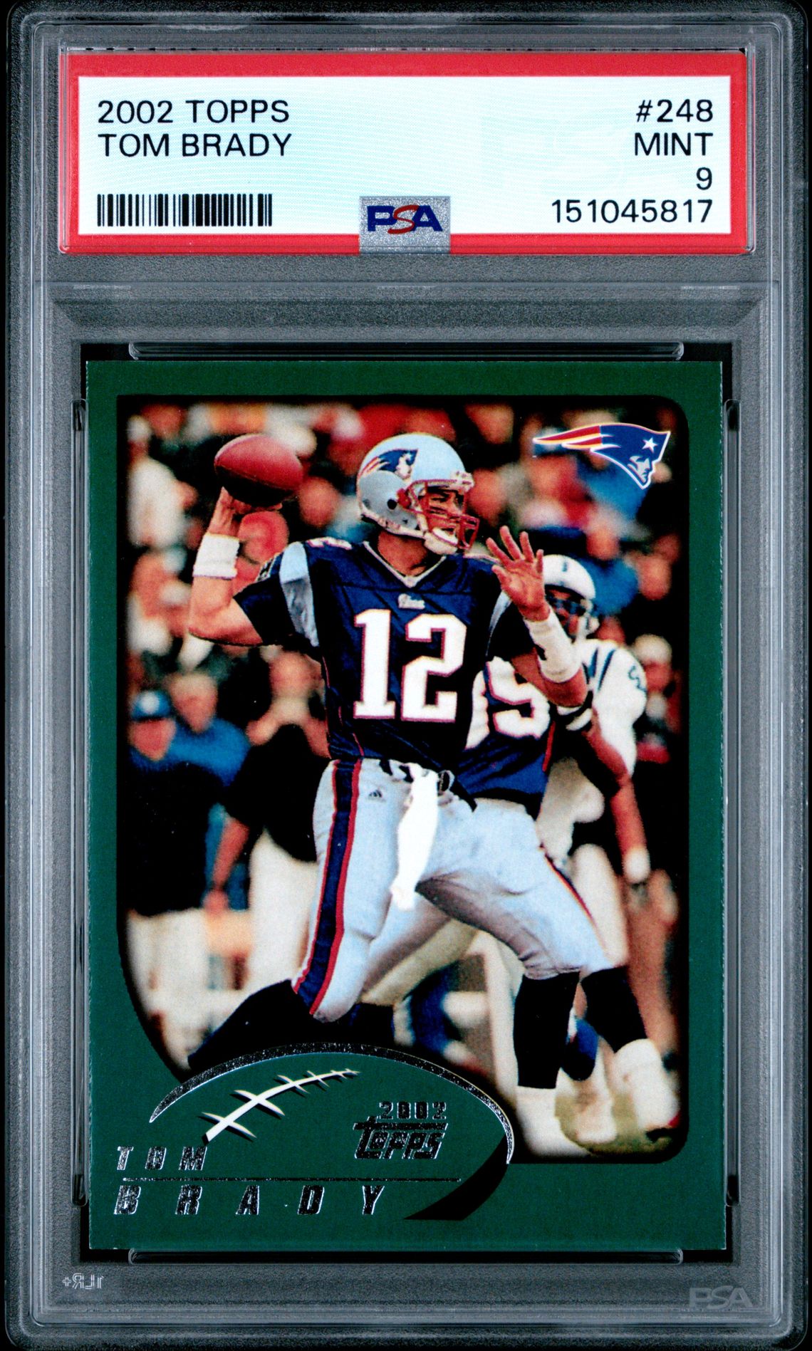 2002 Topps Tom Brady #248 Mint 9 front