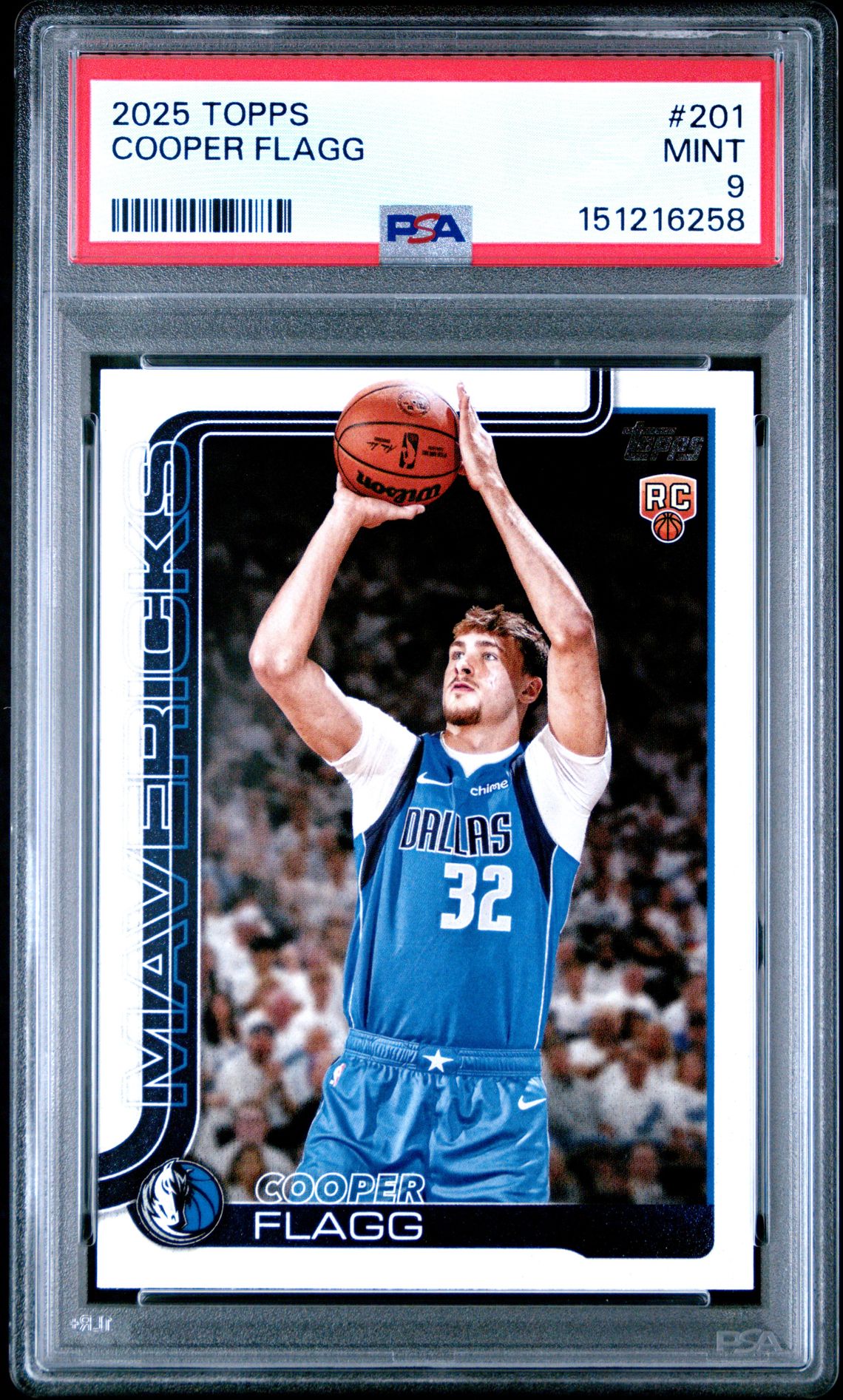 2025 Topps Cooper Flagg #201 Mint 9 front