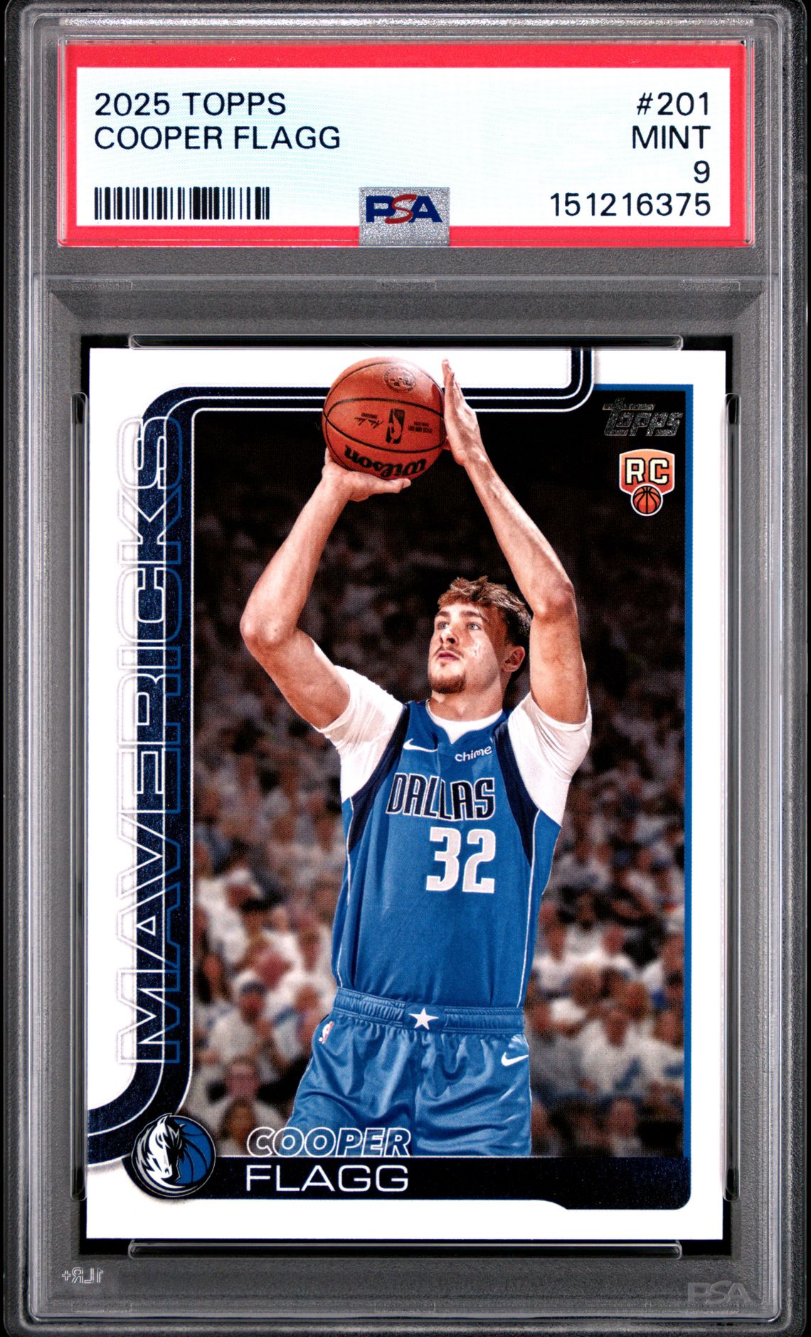 2025 Topps Cooper Flagg #201 Mint 9 front