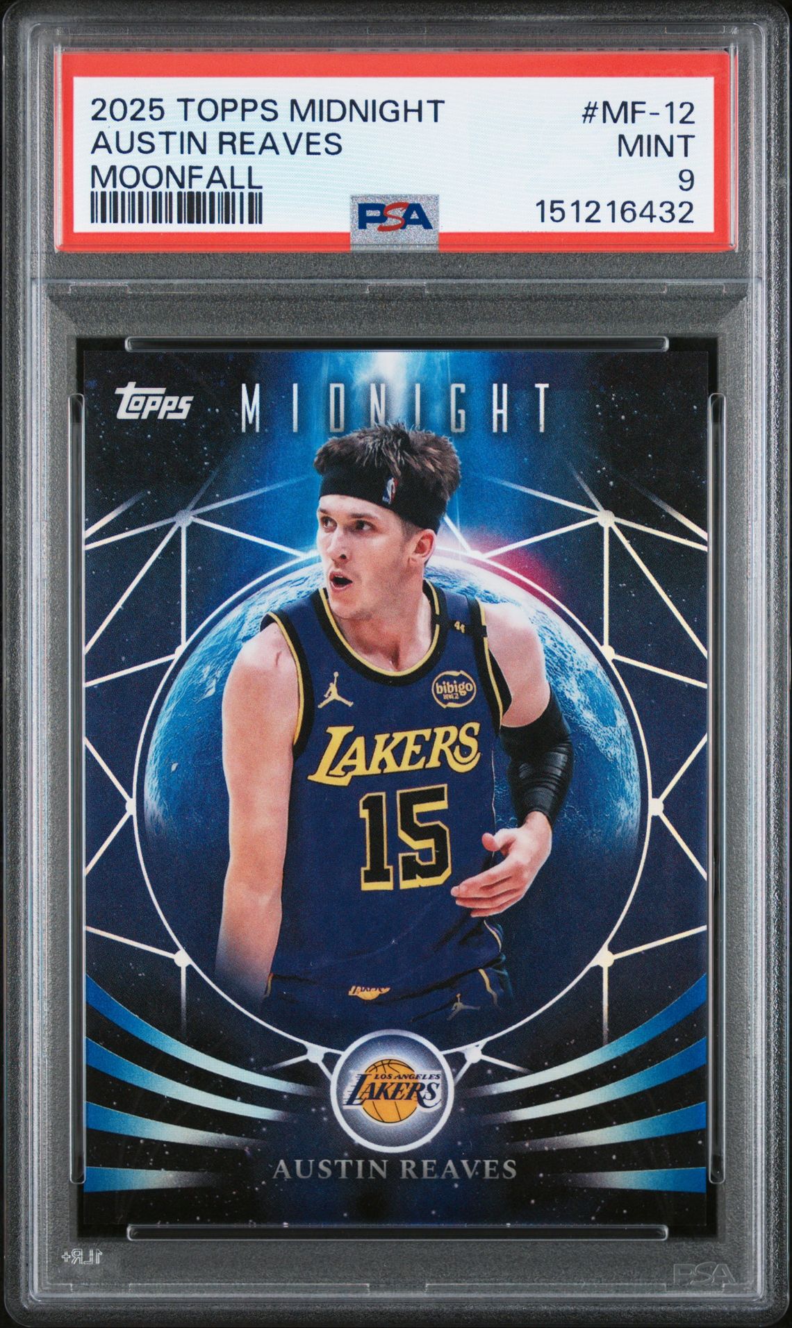 2025 Topps Midnight Moonfall Austin Reaves #Mf-12 Mint 9 front