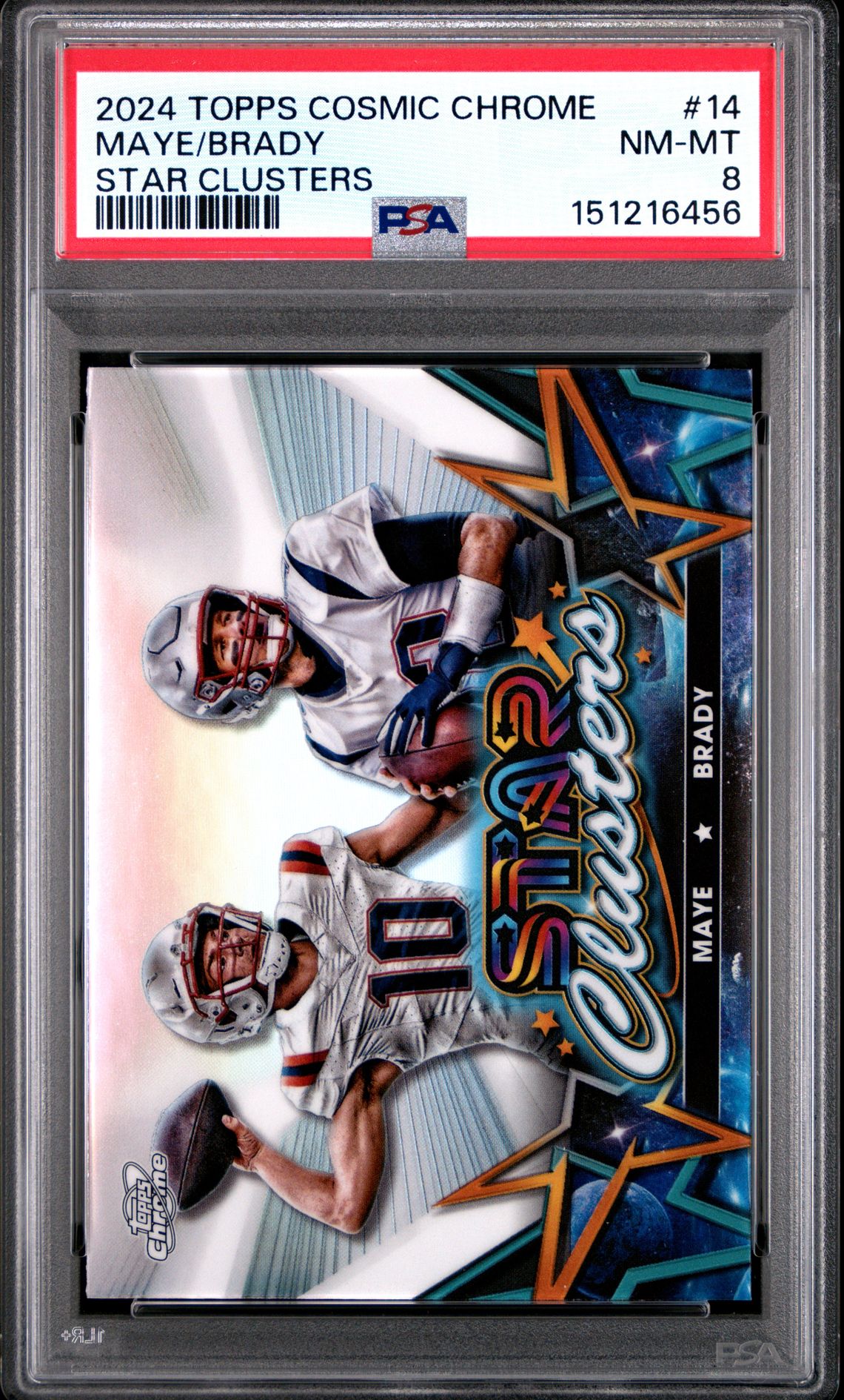 2024 Topps Cosmic Chrome Star Clusters Maye/Brady #14 Nm-Mt 8 front