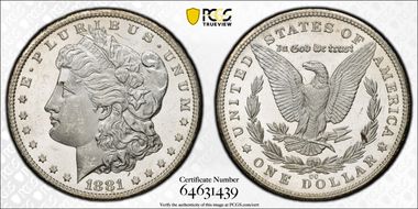 1881-CC $1 MS63PL