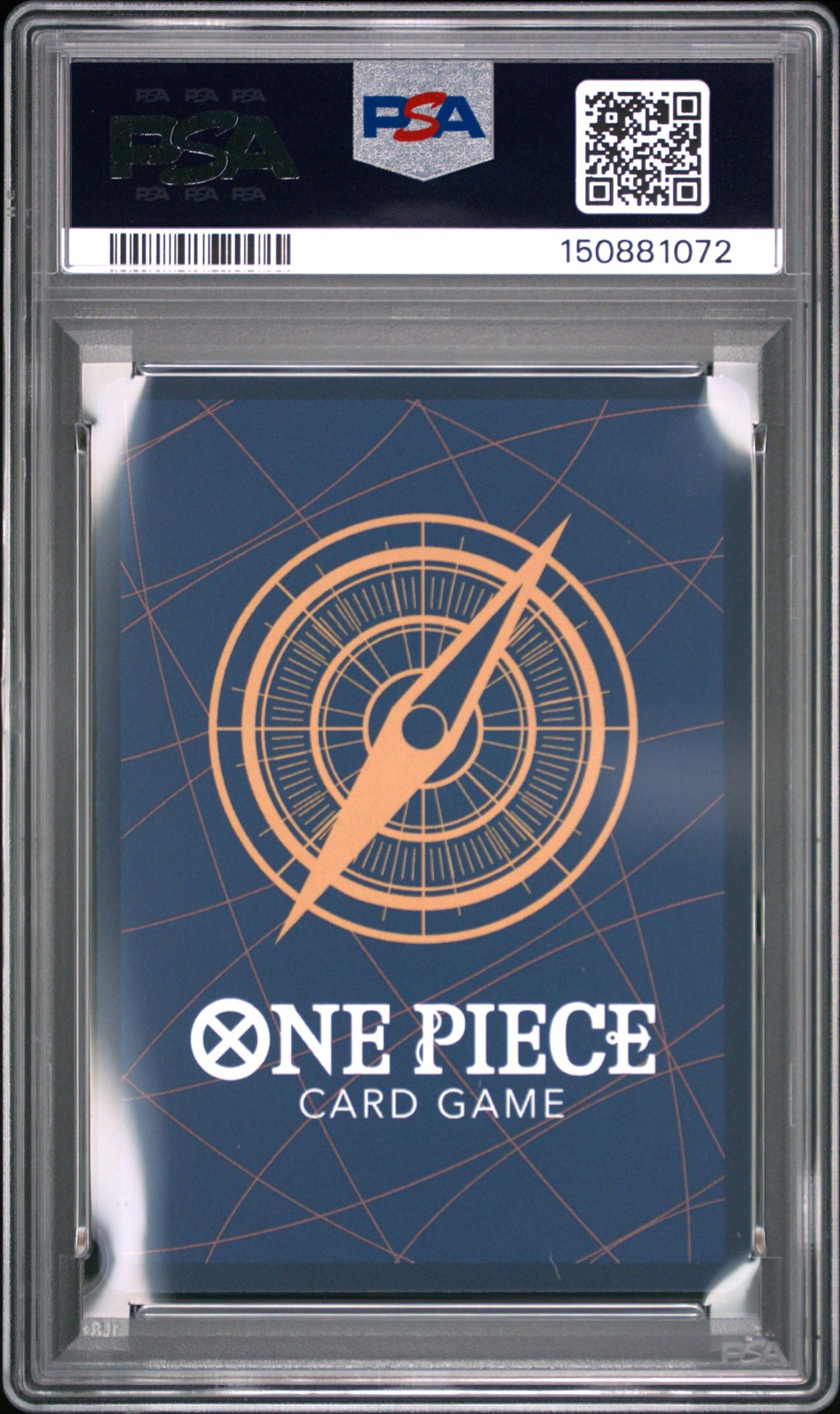 2026 One Piece Op14-Eb04-The Azure Sea's Seven Dracule Mihawk #119 (Alternate Art) Gem Mt 10 back view - PSA certificate #150881072
