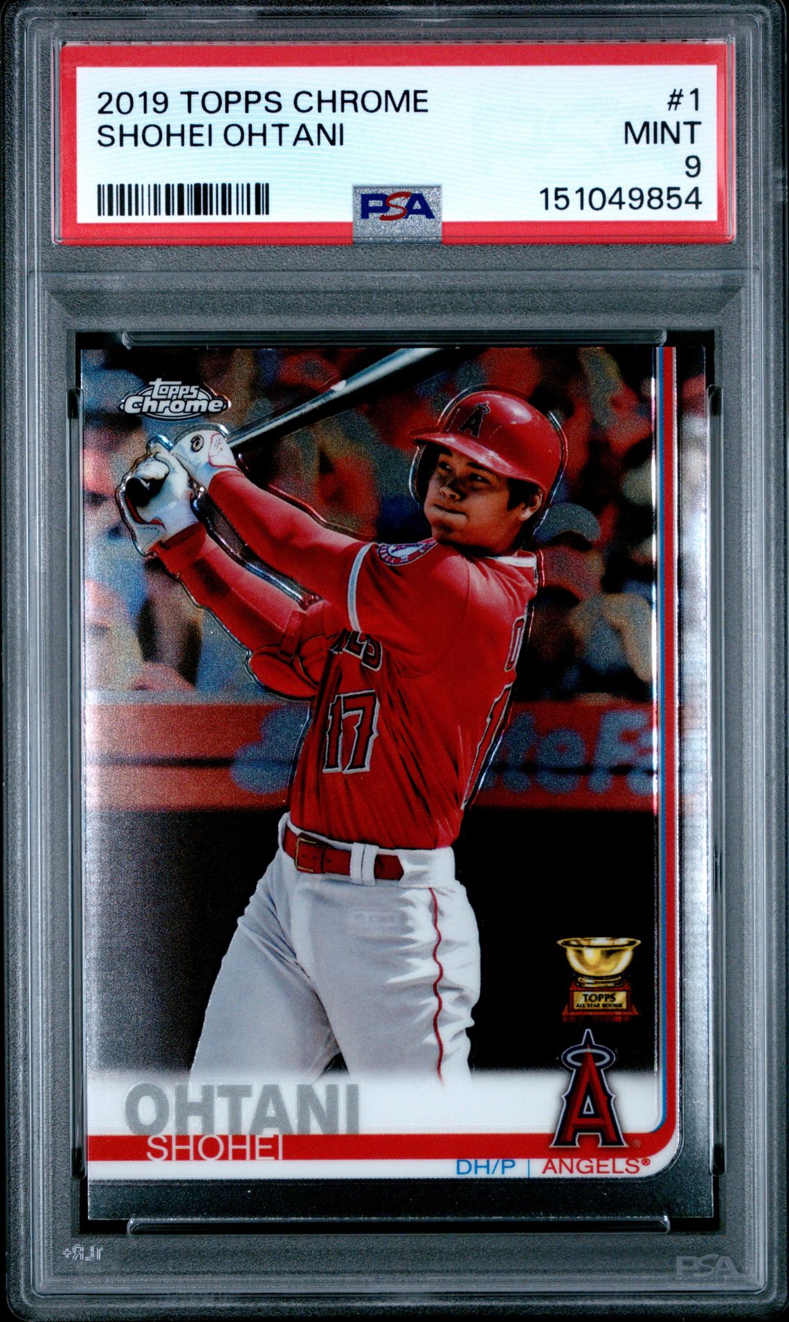2019 Topps Chrome Shohei Ohtani #1 Mint 9 front