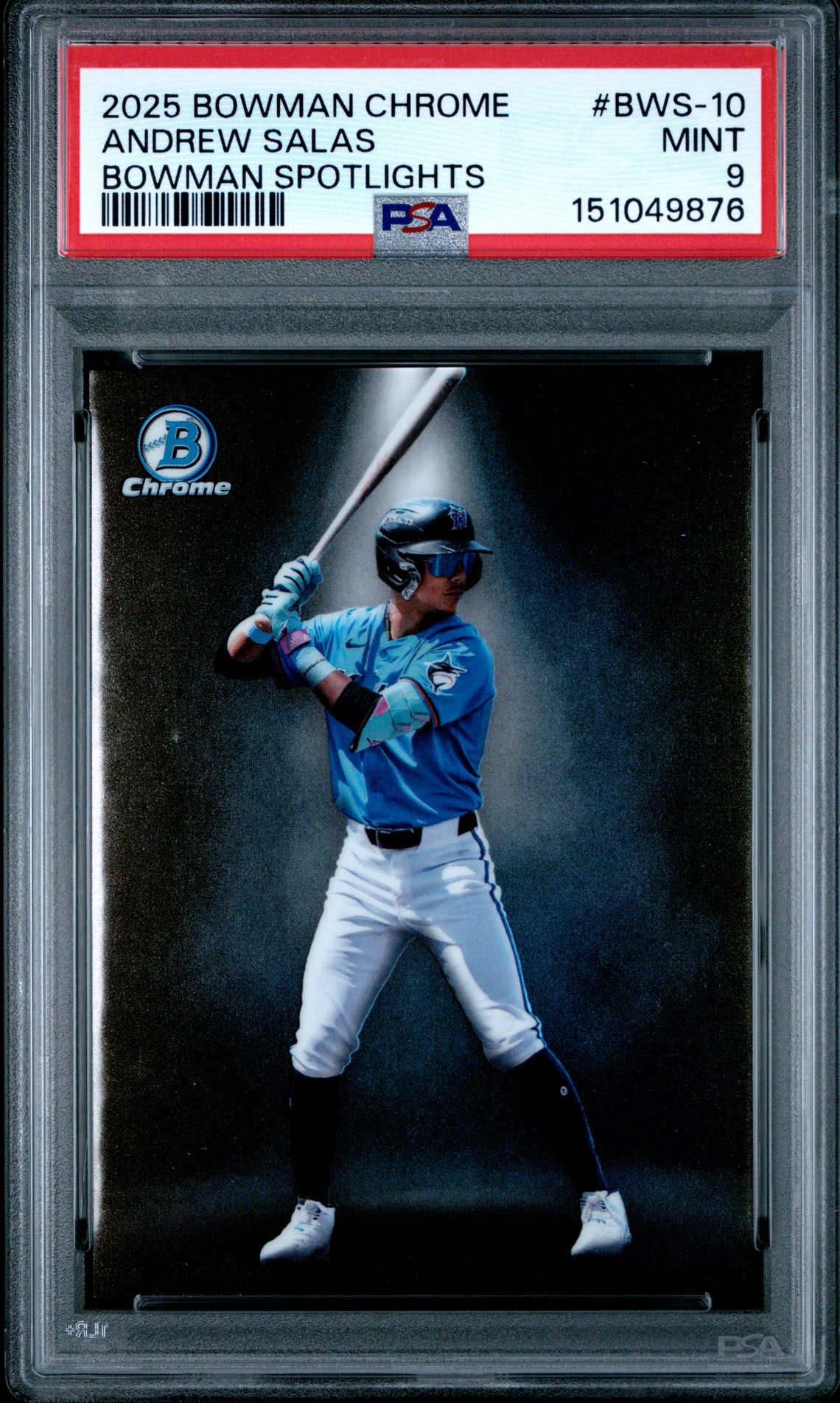 2025 Bowman Chrome Bowman Spotlights Andrew Salas #Bws-10 Mint 9 front