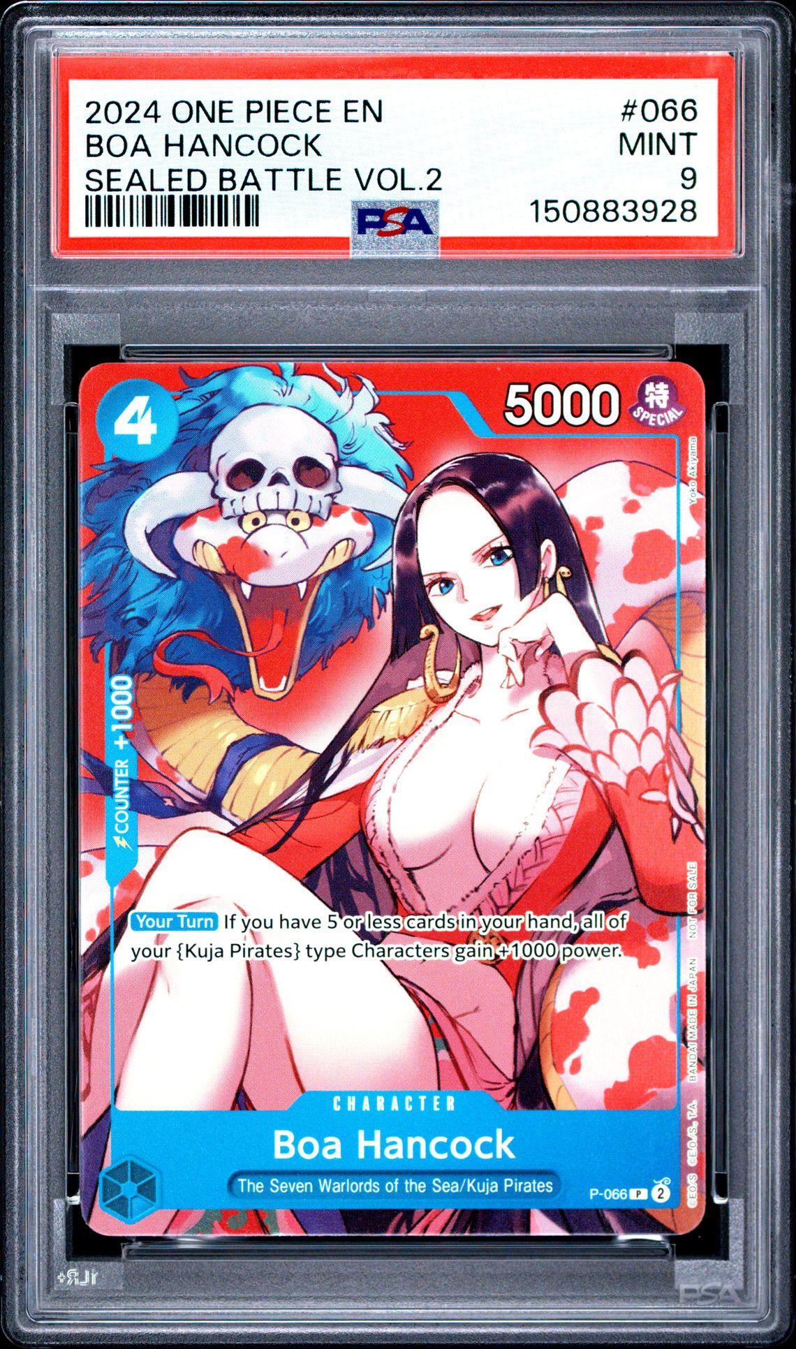 2024 One Piece Promos Boa Hancock #066 (Sealed Battle Vol.2) Mint 9 front