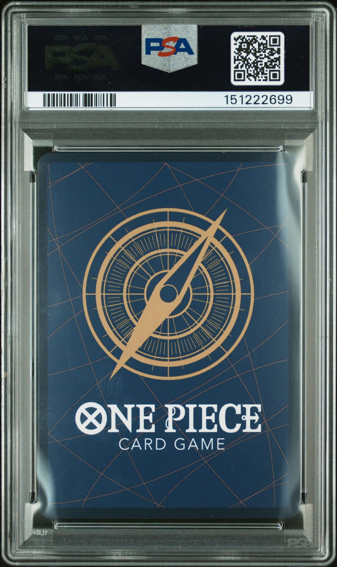 2025 One Piece Starter Deck St21-Ex Gear 5 Stussy #006 (Alternate Art) Gem Mt 10 back view - PSA certificate #151222699