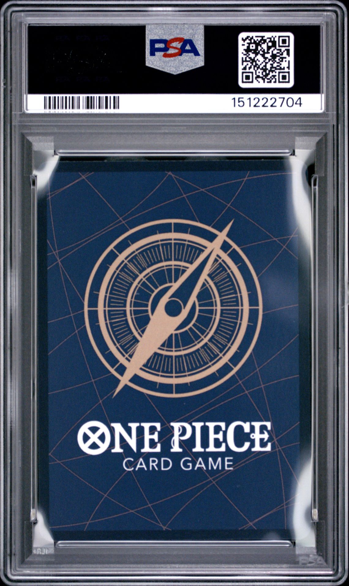 2025 One Piece Starter Deck St22-Ace & Newgate Portgas D. Ace #010 (Black & White Alt Art) Gem Mt 10 back view - PSA certificate #151222704