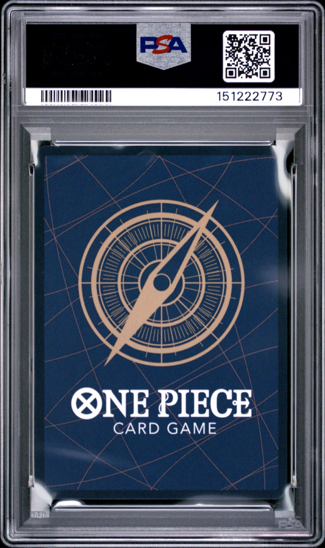 2025 One Piece Promos Monkey D. Luffy #109 (Illustration Box Vol.3) Gem Mt 10 back view - PSA certificate #151222773