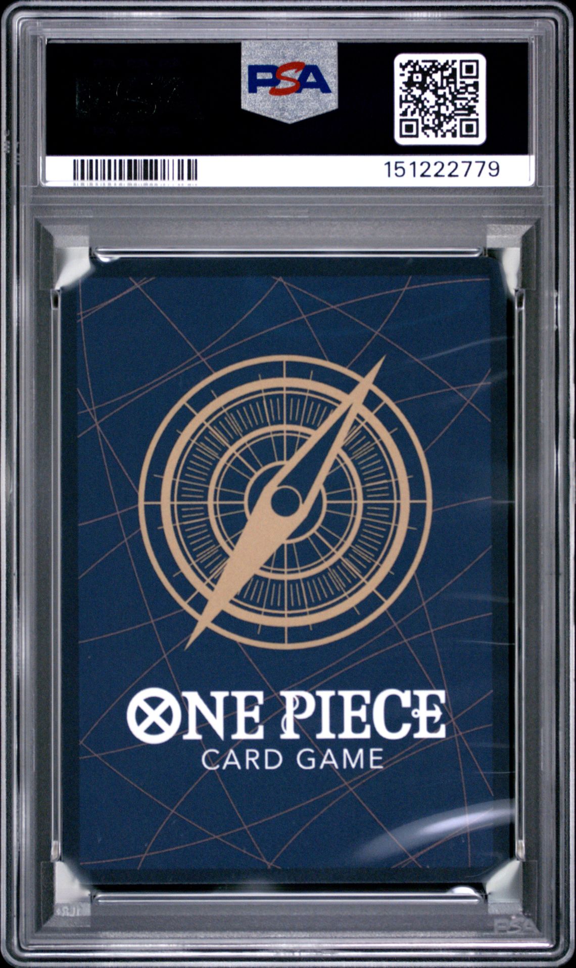 2025 One Piece Promos Monkey D. Luffy #109 (Illustration Box Vol.3) Gem Mt 10 back view - PSA certificate #151222779