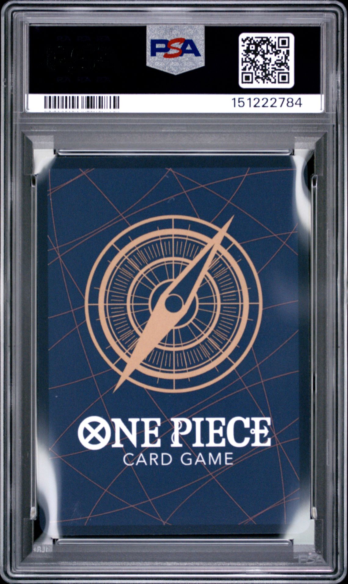 2026 One Piece Op14-Eb04-The Azure Sea's Seven Roronoa Zoro #015 (Alternate Art) Gem Mt 10 back view - PSA certificate #151222784