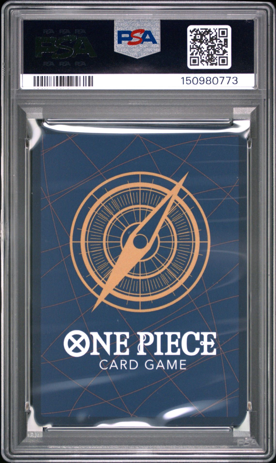 2025 One Piece Prb02-Premium Booster -One Piece Card The Best- Vol.2 Trafalgar Law #002 (Alternate Art) Gem Mt 10 back view - PSA certificate #150980773