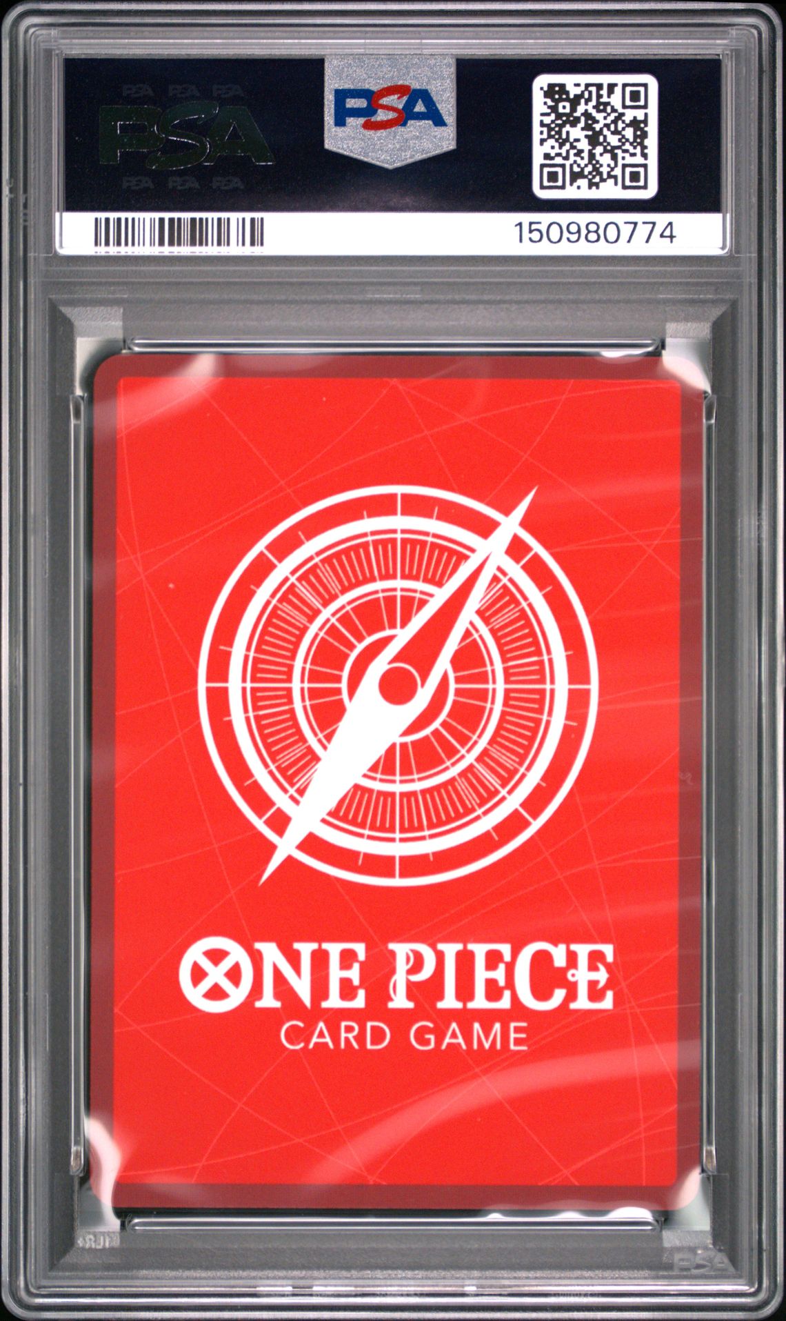 2025 One Piece Op11-A Fist Of Divine Speed Shirahoshi #022 (Alternate Art) Gem Mt 10 back view - PSA certificate #150980774
