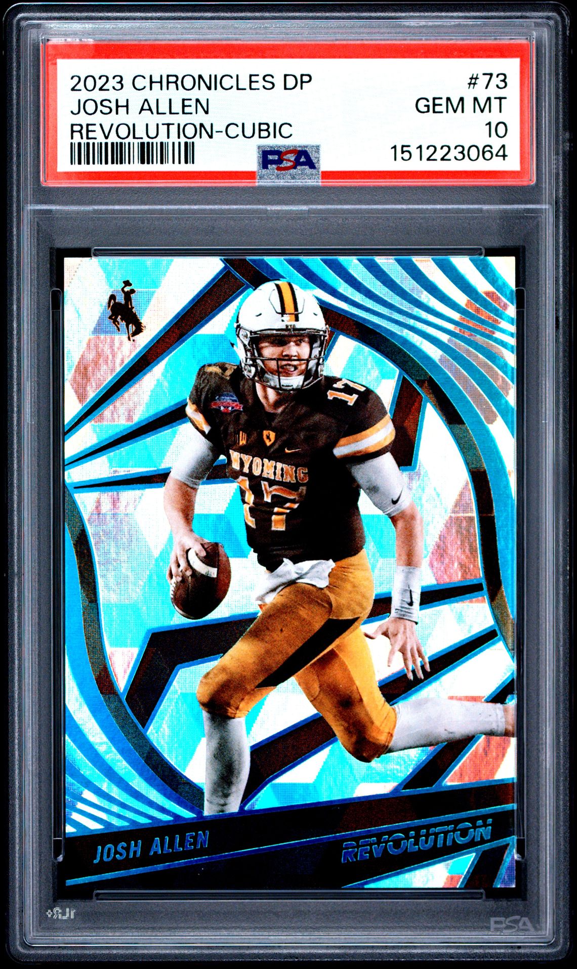 2023 Panini Chronicles Draft Picks Revolution Josh Allen #73 (Revolution-Cubic) Gem Mt 10 front