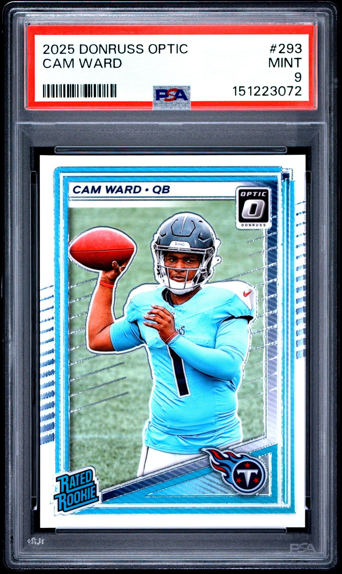 2025 Panini Donruss Optic Cam Ward #293 Mint 9 front