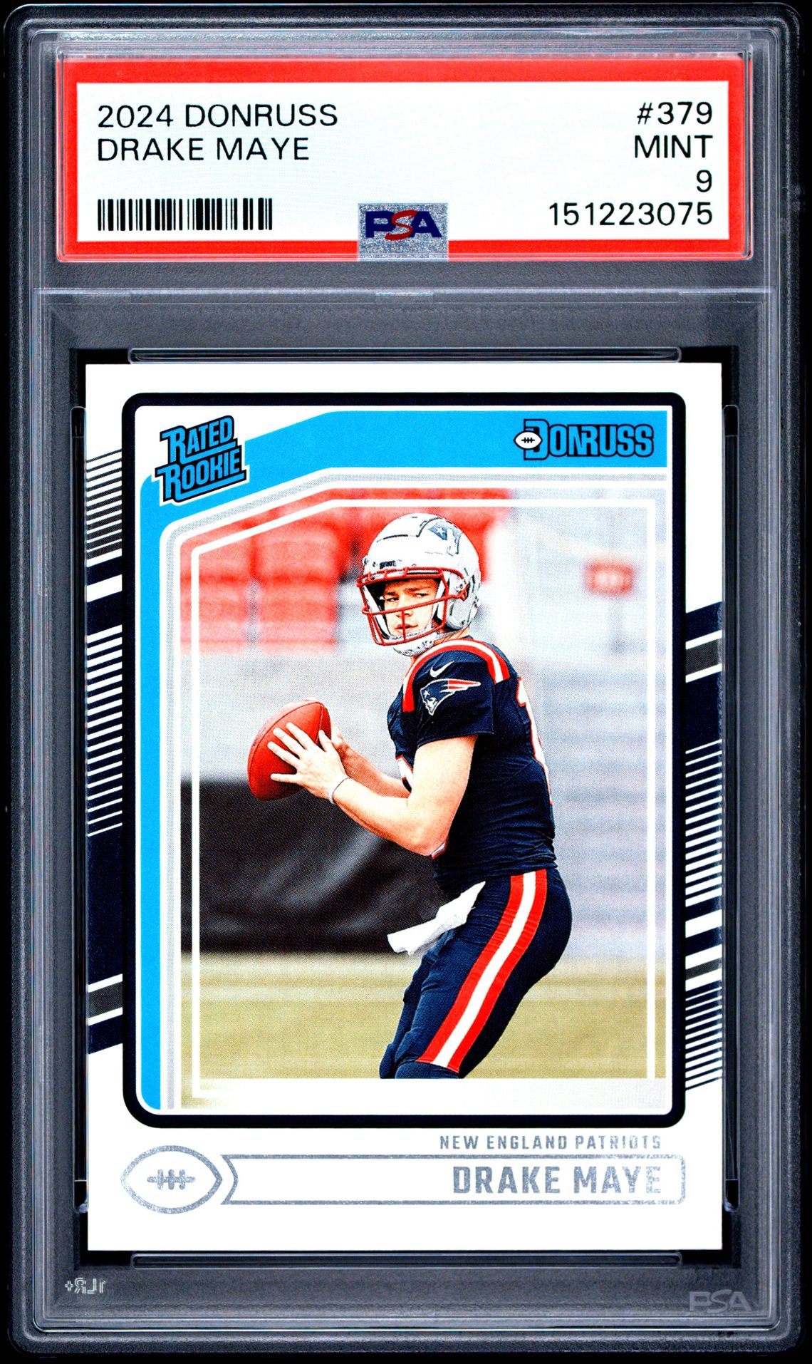 2024 Panini Donruss Drake Maye #379 Mint 9 front