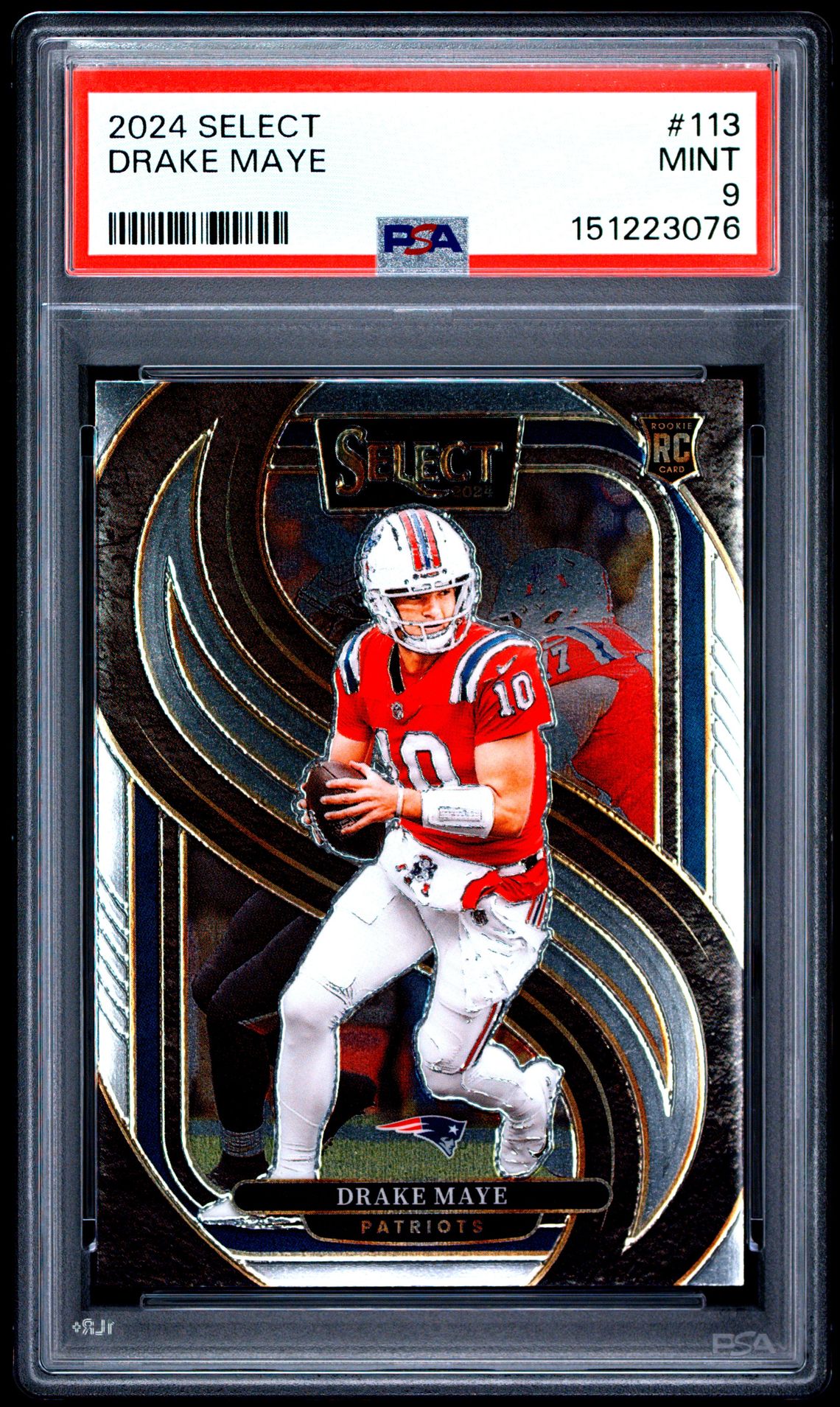 2024 Panini Select Drake Maye #113 Mint 9 front