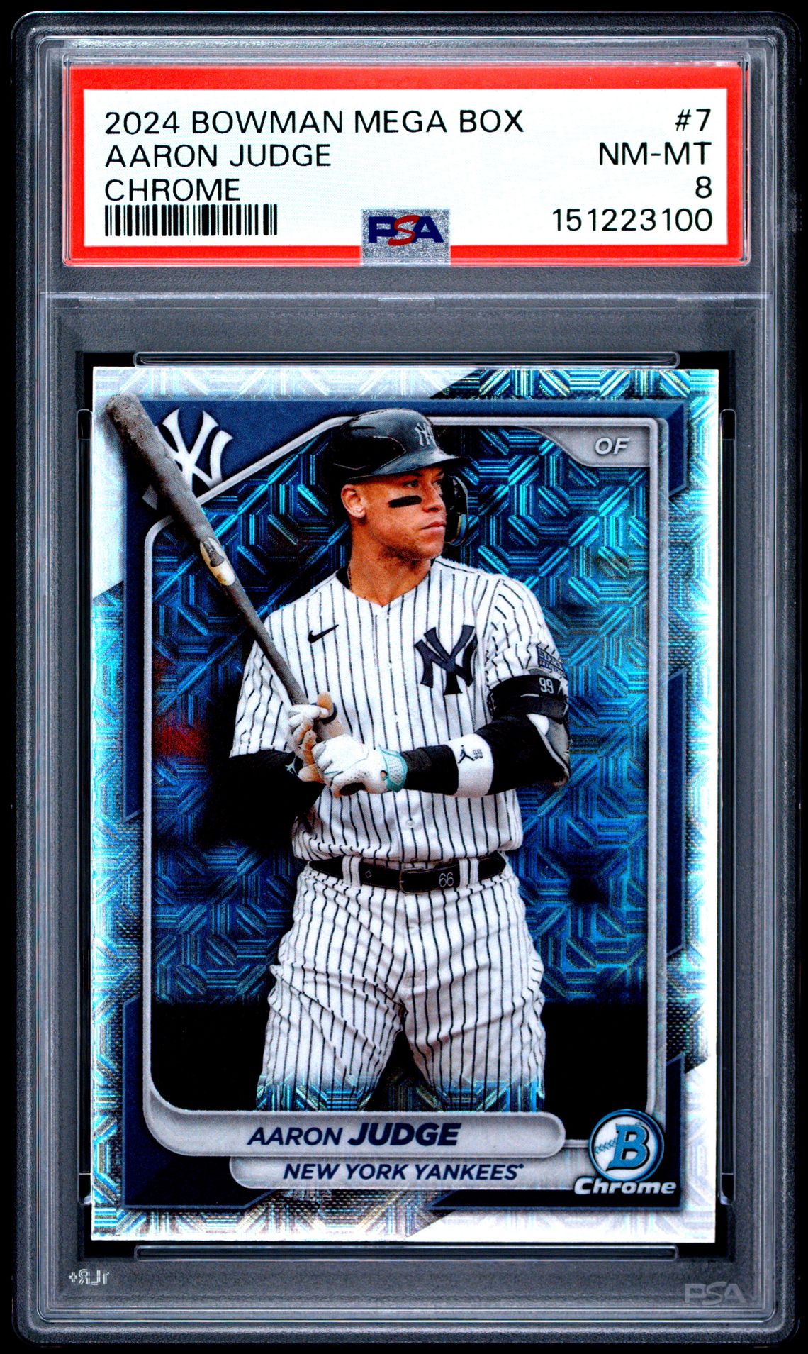 2024 Bowman Mega Box Chrome Aaron Judge #7 Nm-Mt 8 front