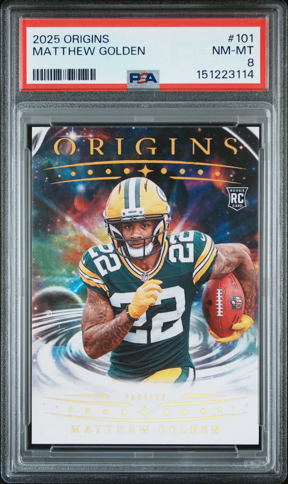 2025 Panini Origins Matthew Golden #101 Nm-Mt 8 front