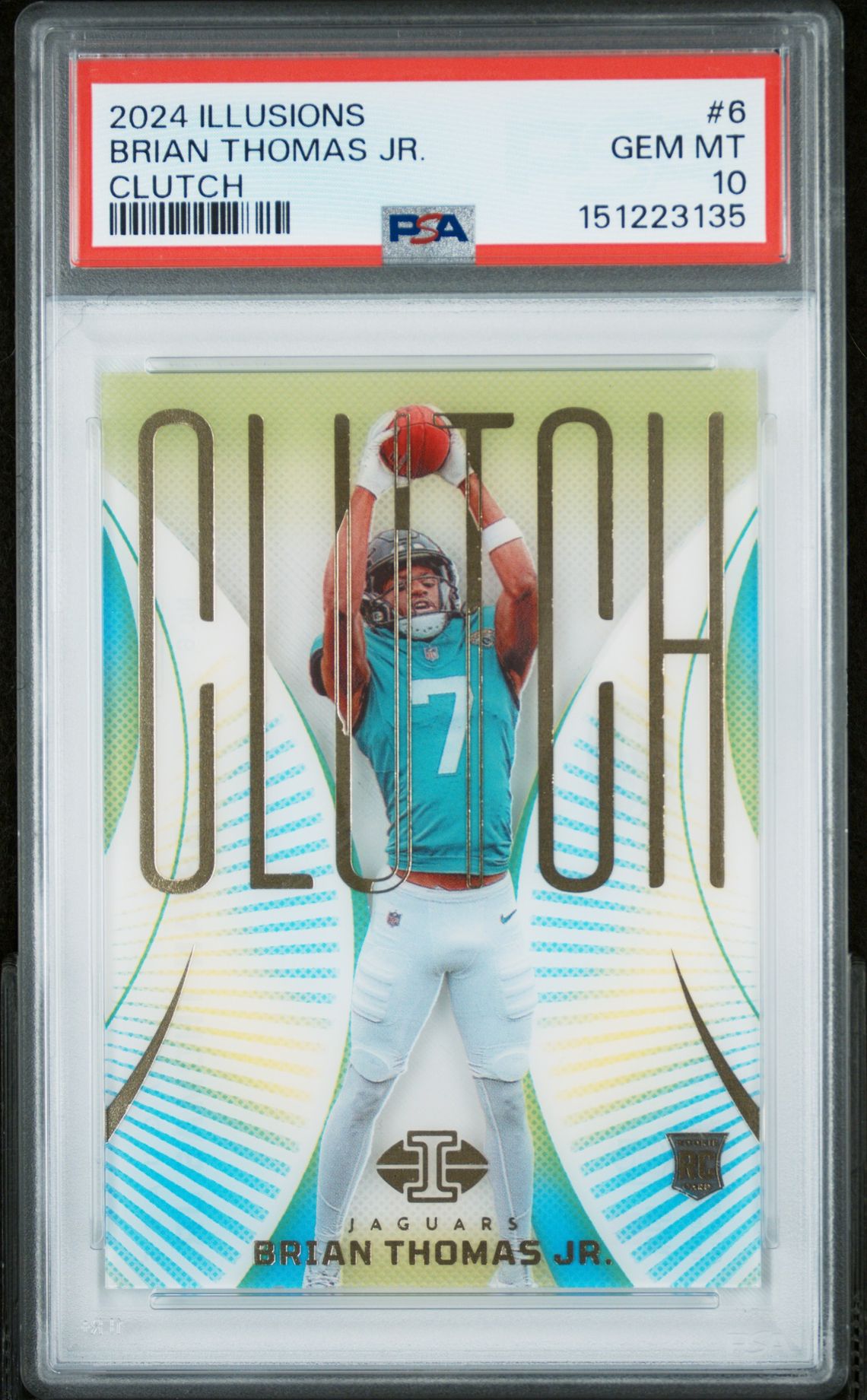 2024 Panini Illusions Clutch Brian Thomas Jr. #6 Gem Mt 10 front