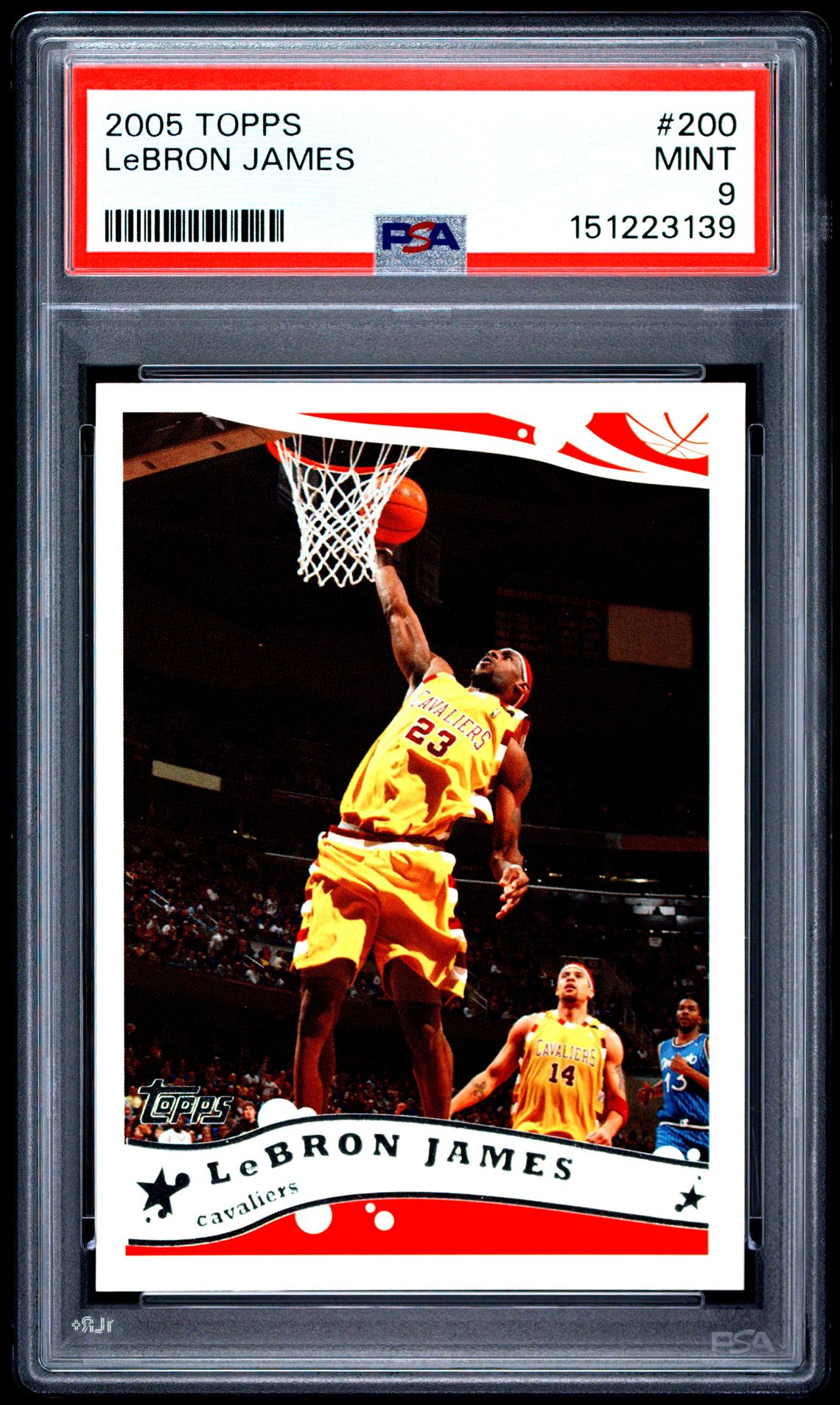 2005 Topps Lebron James #200 Mint 9 front