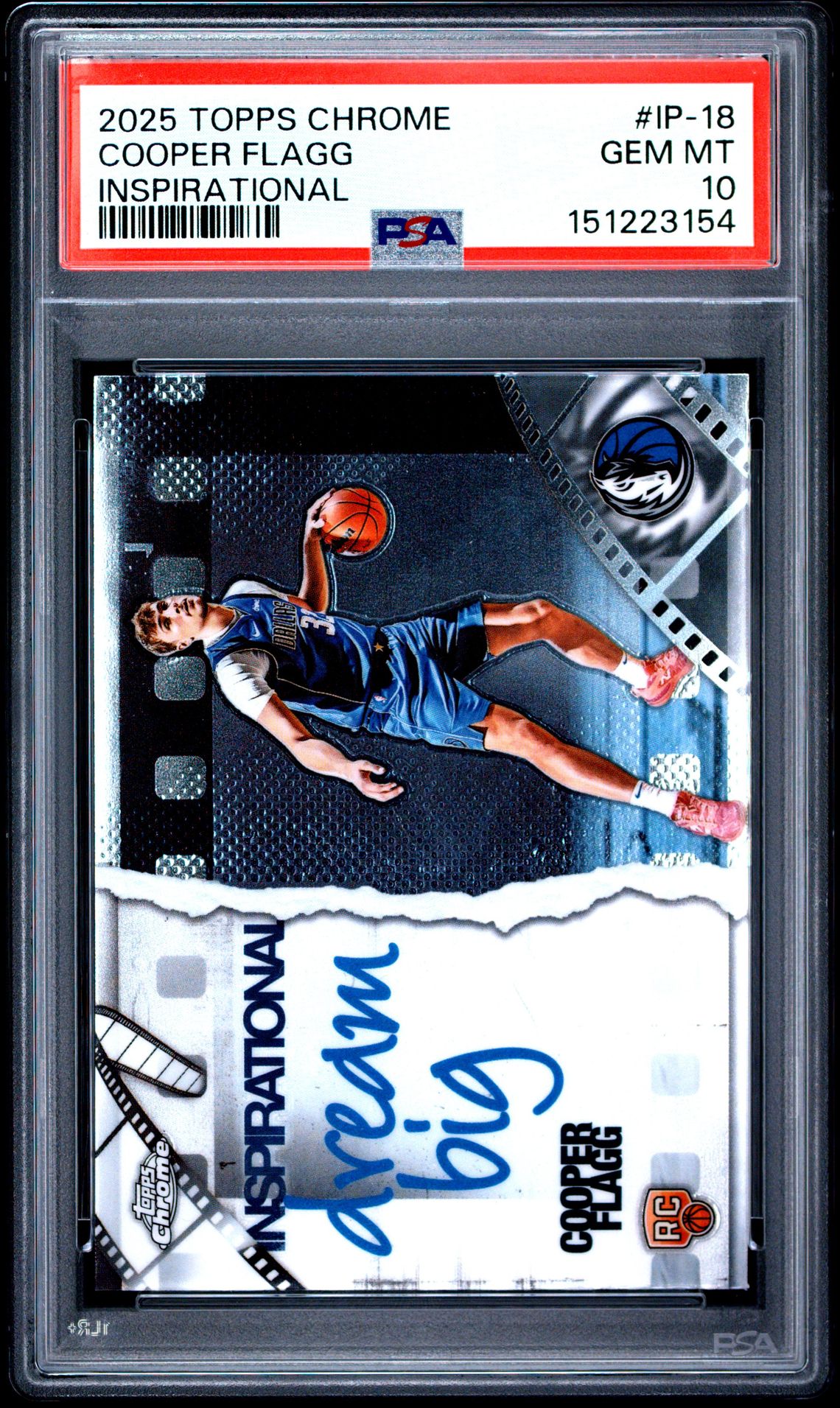 2025 Topps Chrome Inspirational Cooper Flagg #Ip-18 Gem Mt 10 front