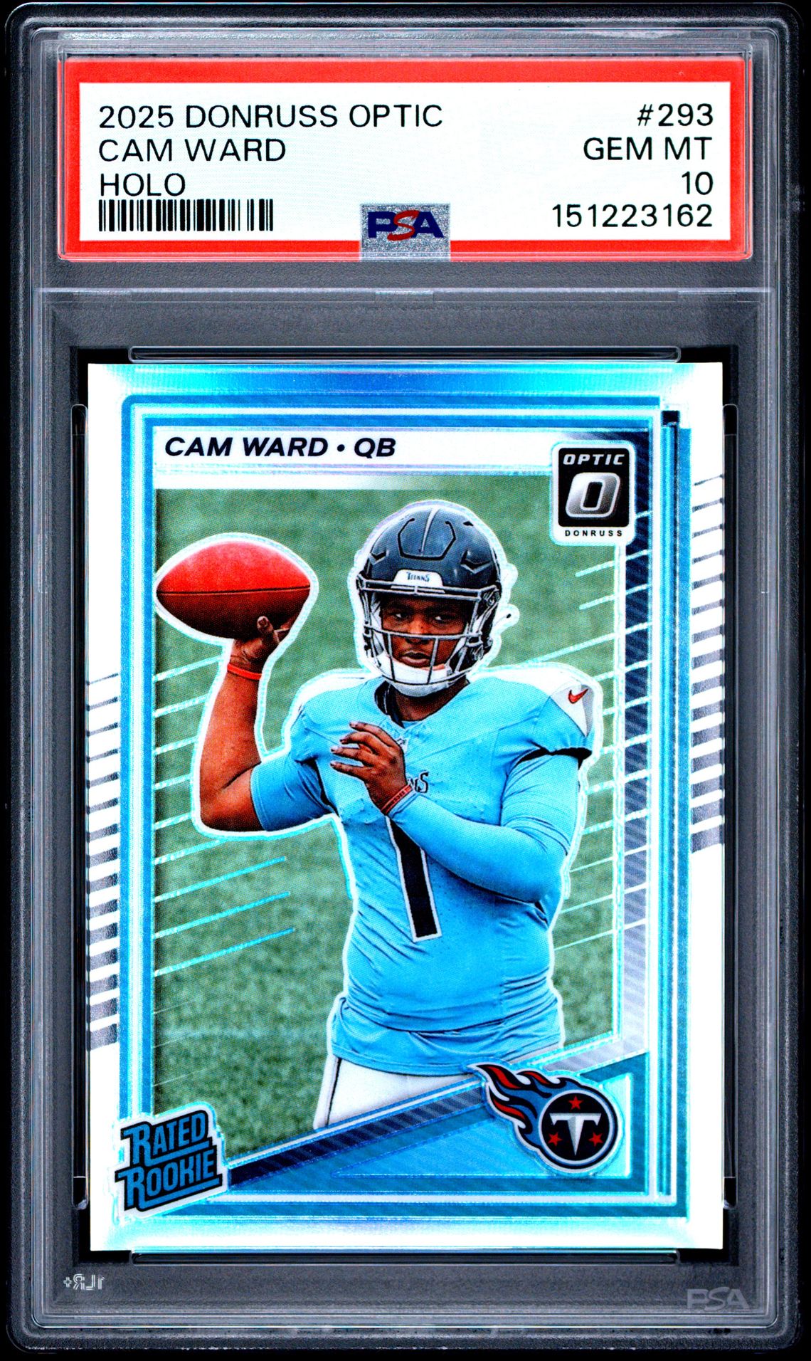 2025 Panini Donruss Optic Cam Ward #293 (Holo) Gem Mt 10 front