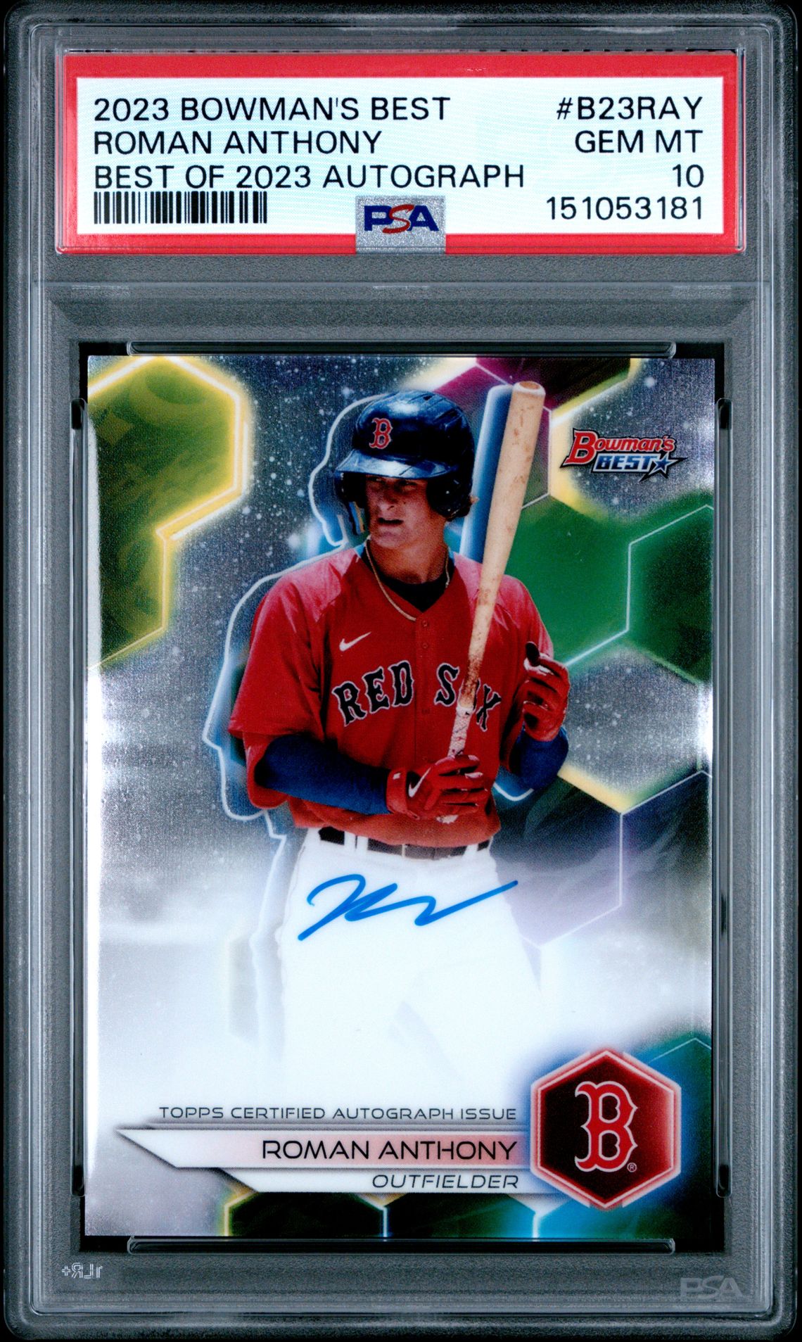 2023 Bowman BOWMAN'S BEST BEST OF 2023 AUTOGRAPHS #B23RAY Roman Anthony front