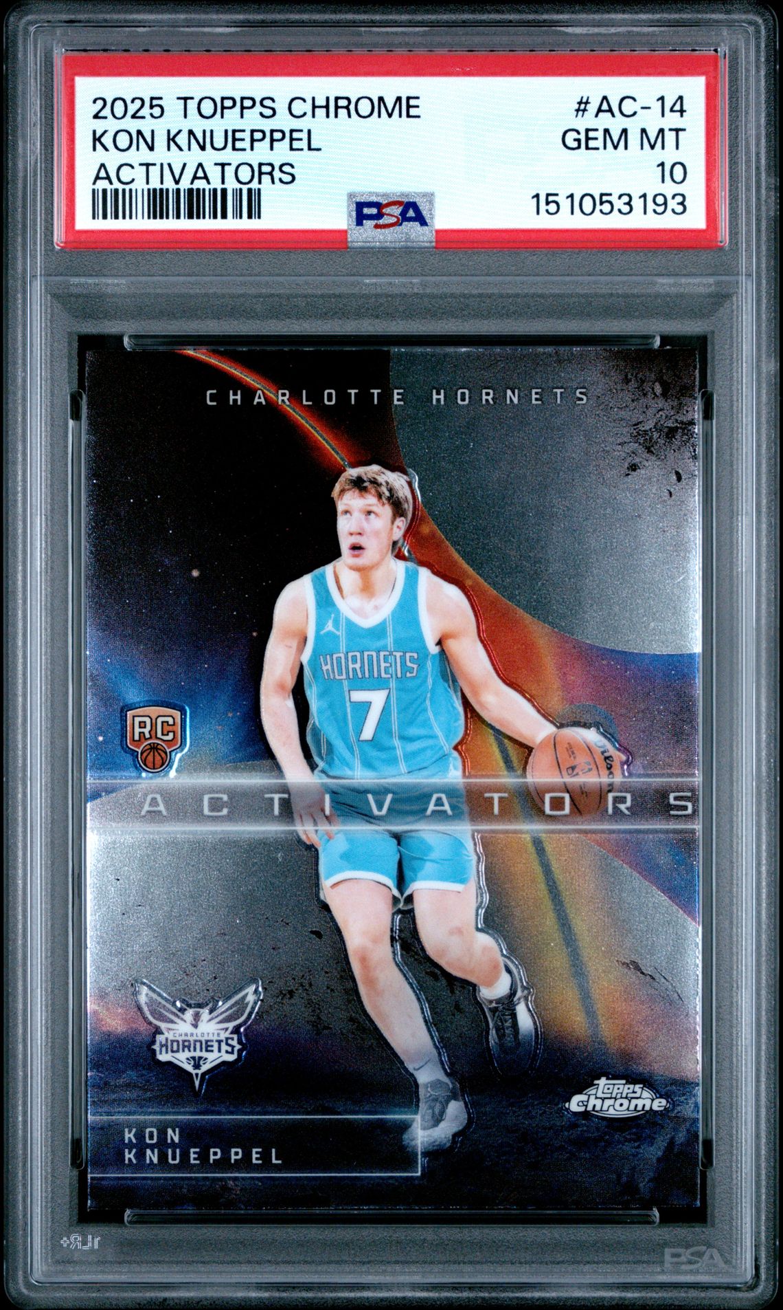 2025 Topps TOPPS CHROME ACTIVATORS RAYWAVE #AC-14 Kon Knueppel front