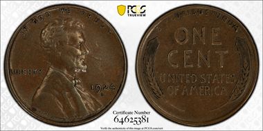 1924-D 1C AU50BN