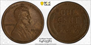 1910-S 1C AU50BN
