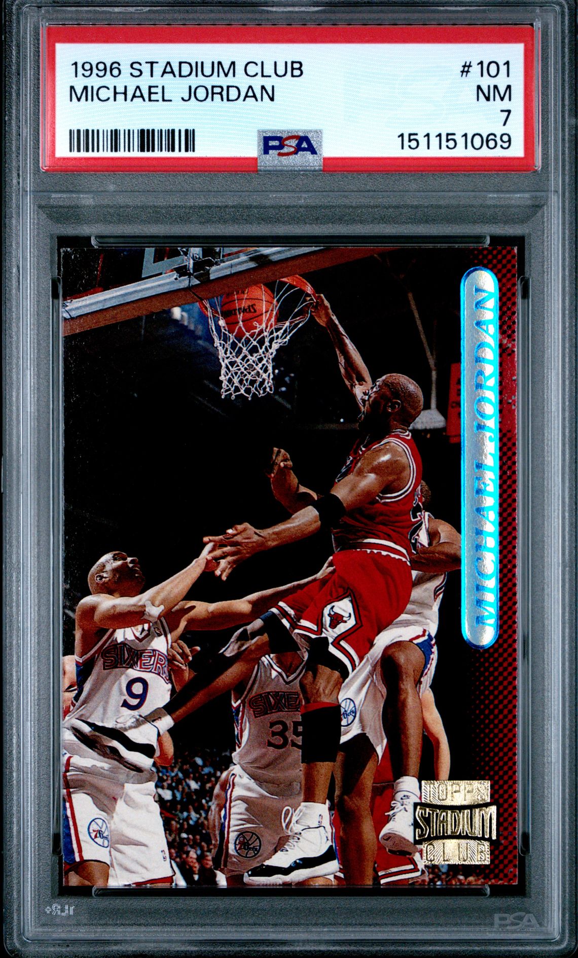1996 Stadium Club Michael Jordan #101 Nm 7 front