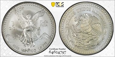 1995-Mo Onza Libertad Ag MS67