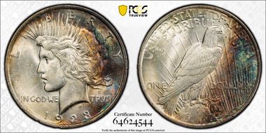 1923 $1 MS62