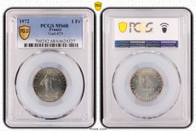 1972 1 Fr Gad-474 MS68