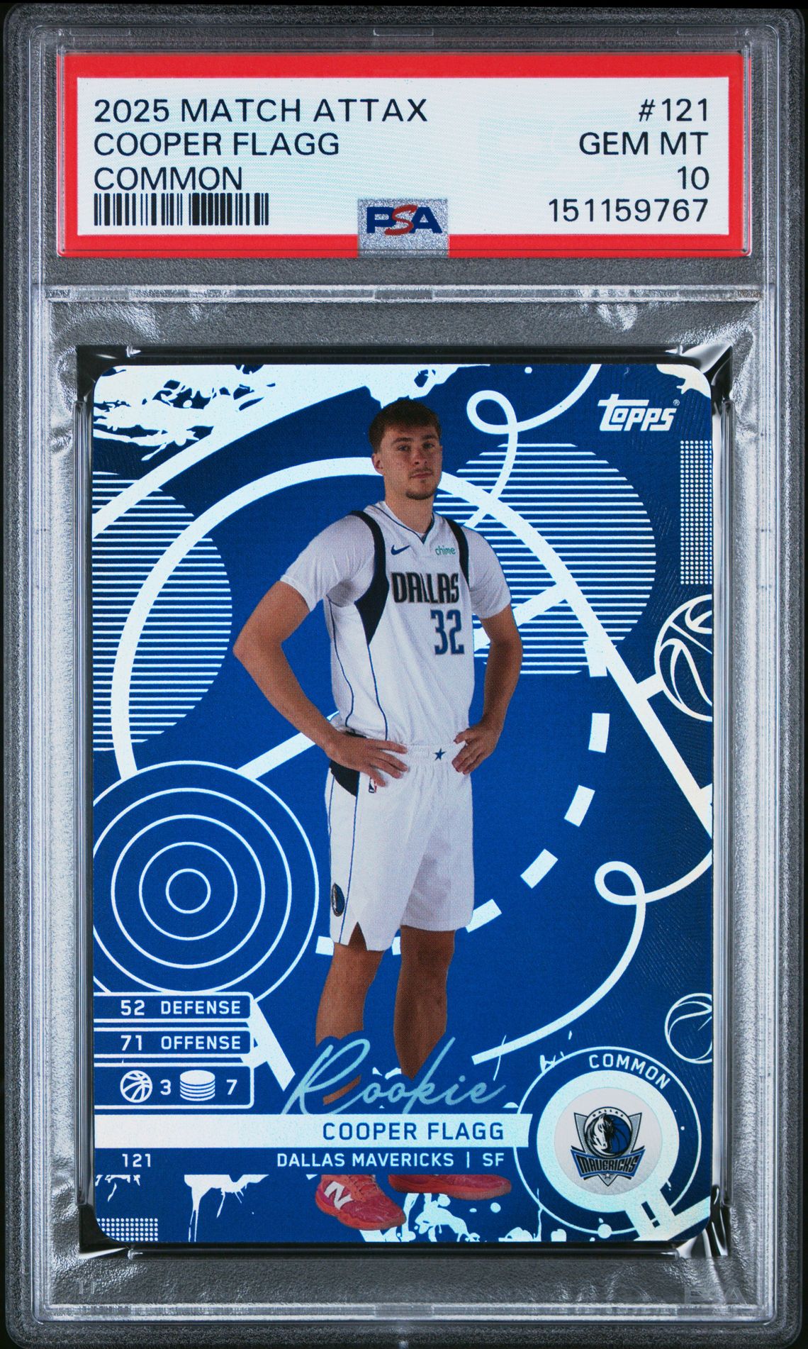 2025 Topps TOPPS MATCH ATTAX COMMON #121 Cooper Flagg front
