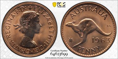 1963 Y. (p) 1D PR66RD