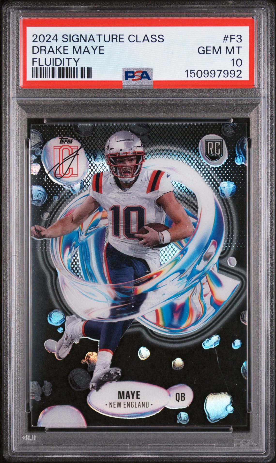 2024 Topps Topps Signature Class Fluidity #F3 Drake Maye front