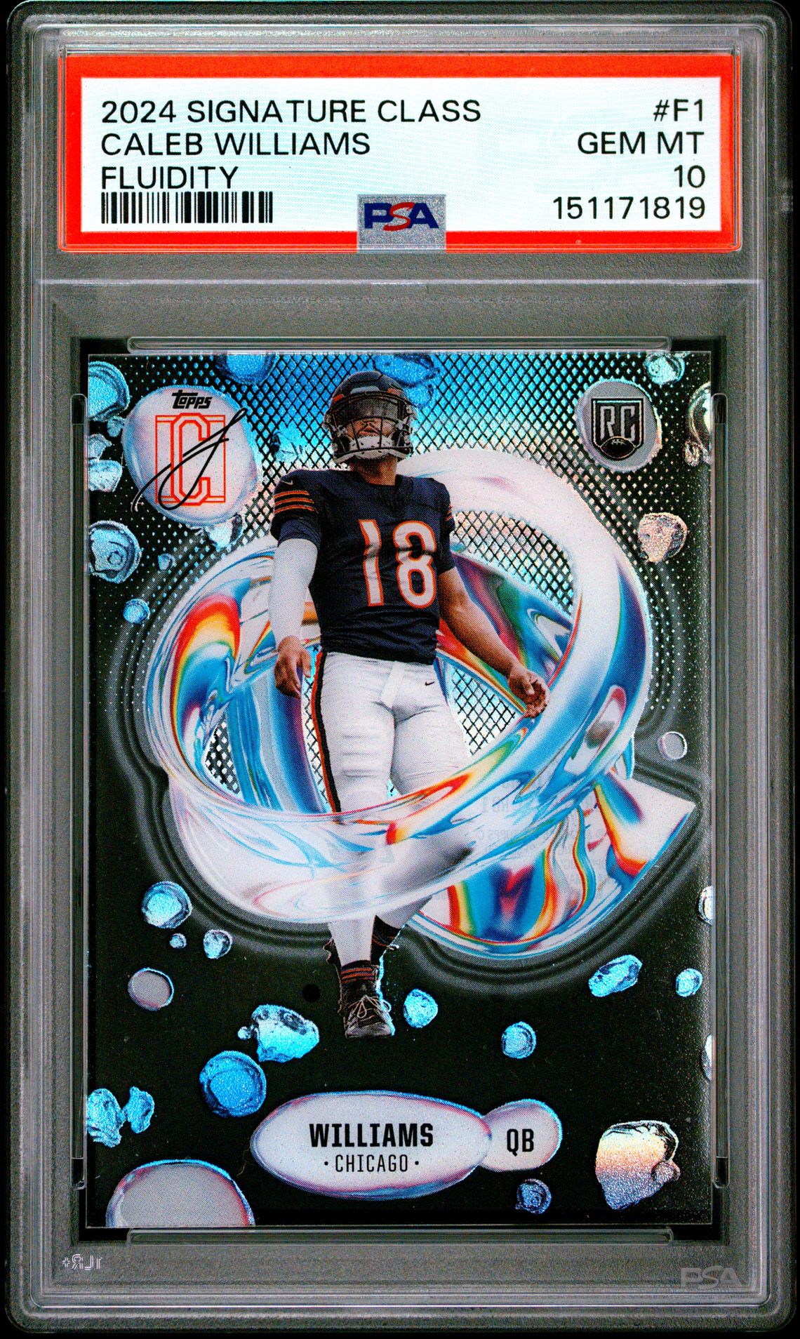 2024 Topps TOPPS SIGNATURE CLASS FLUIDITY #F1 Caleb Williams front
