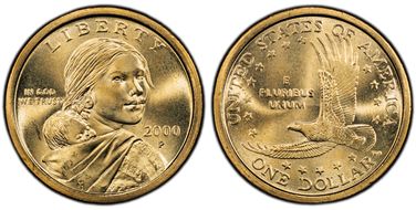 2000-P SAC$1 Wounded Eagle, FS-901 MS67