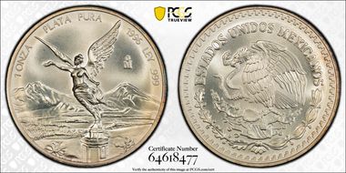 1996-Mo Onza Libertad Ag MS67