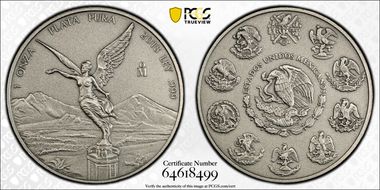 2018-Mo Onza Libertad Ag - Antiqued SP70