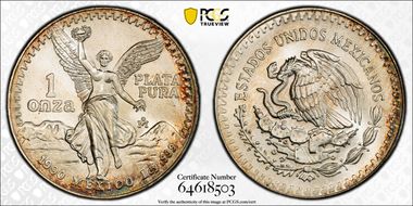 1990-Mo Onza Libertad Ag MS68