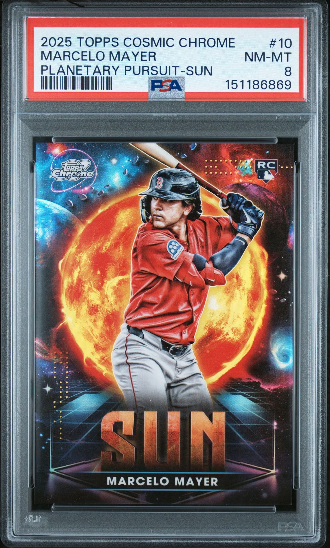 2025 Topps TOPPS COSMIC CHROME PLANETARY PURSUIT SUN #10 Marcelo Mayer front