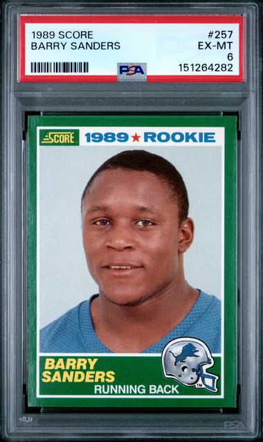 1989 Score #257 Barry Sanders front