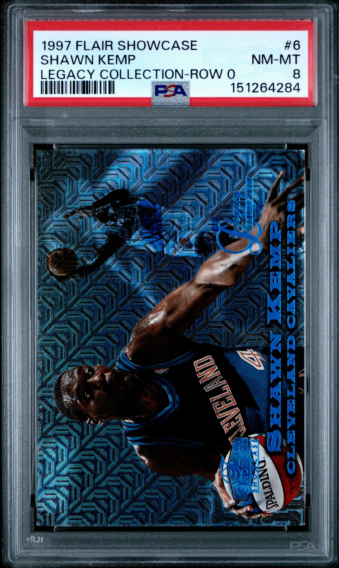 1997 FLAIR SHOWCASE LEGACY COLLECTION ROW 0 #6 Shawn Kemp front