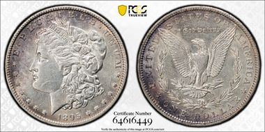1895-O $1 AU58