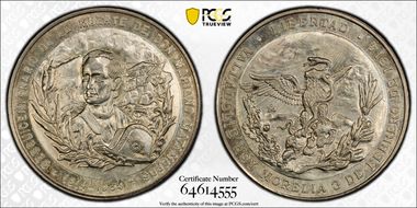 1964-Mo Medal Grove-P-312a Ag Mariano Matamoros MS65