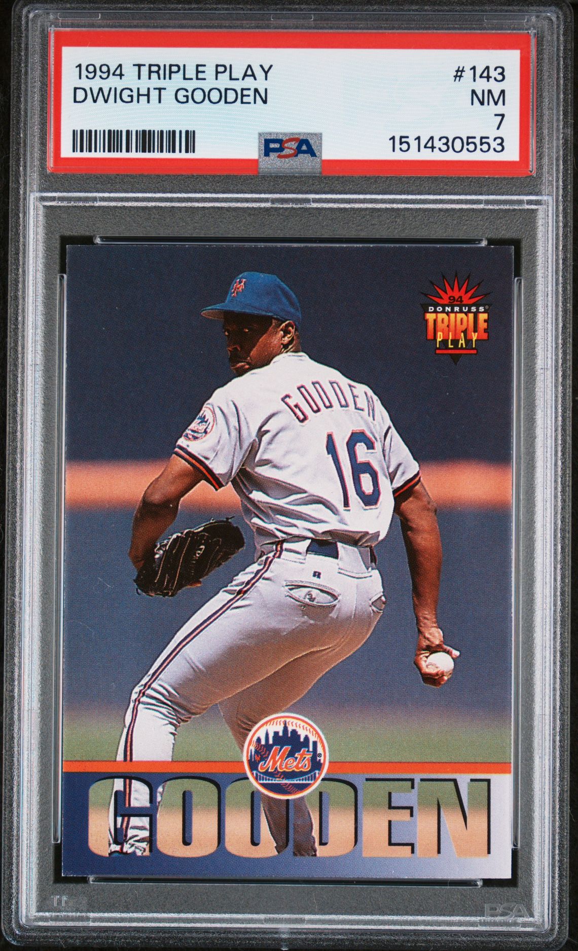 1994 Donruss DONRUSS TRIPLE PLAY #143 Dwight Gooden front
